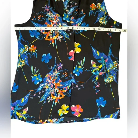 Violet & Claire Blue and Yellow Blouse - Picture 5 of 6